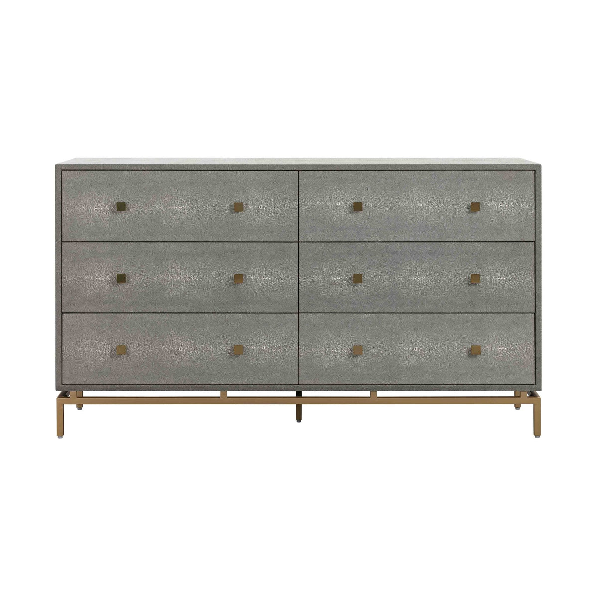 Pesce Shagreen 6 Drawer Dresser Dressers| TOV