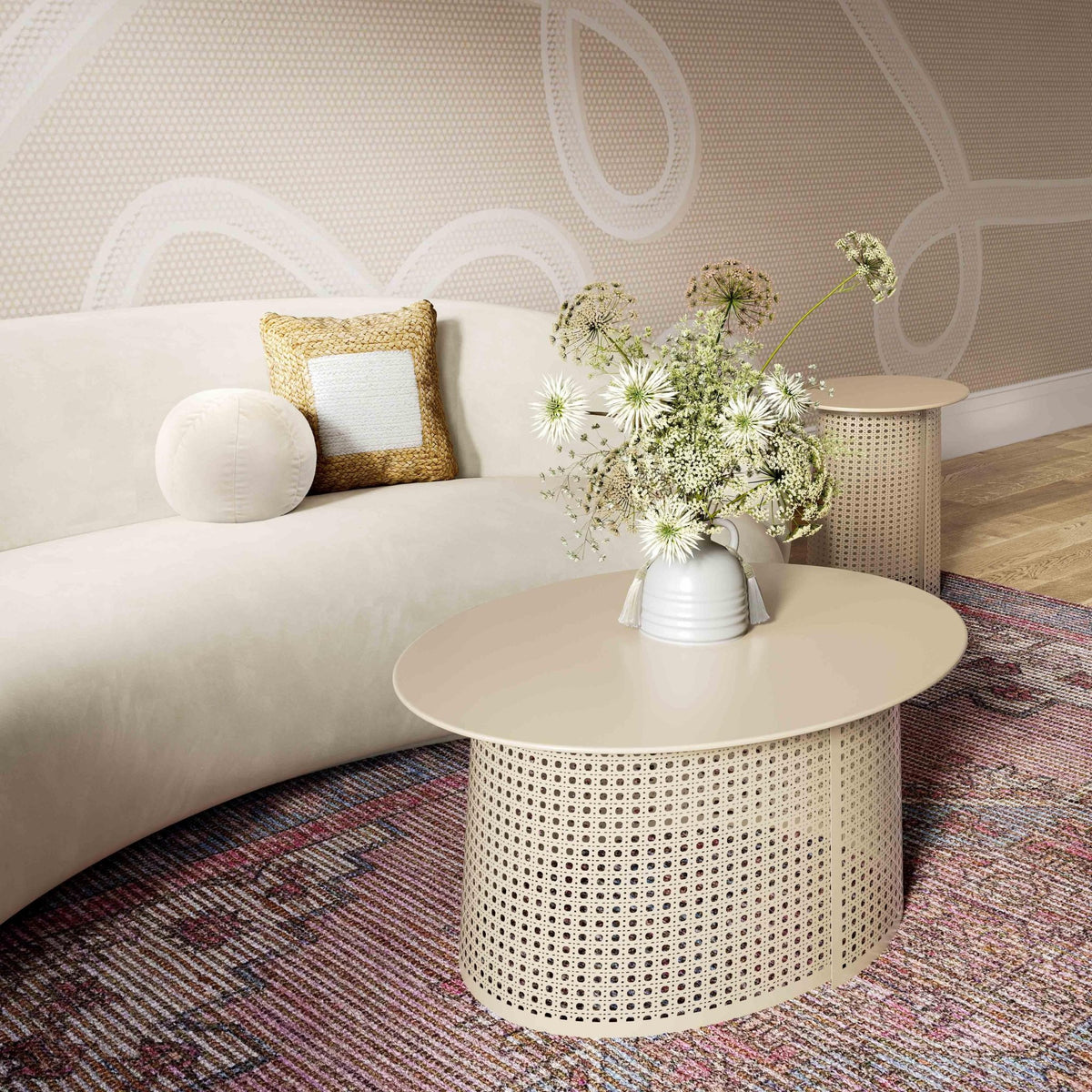 Pesky Eggnog Cream Side Table End Tables| TOV