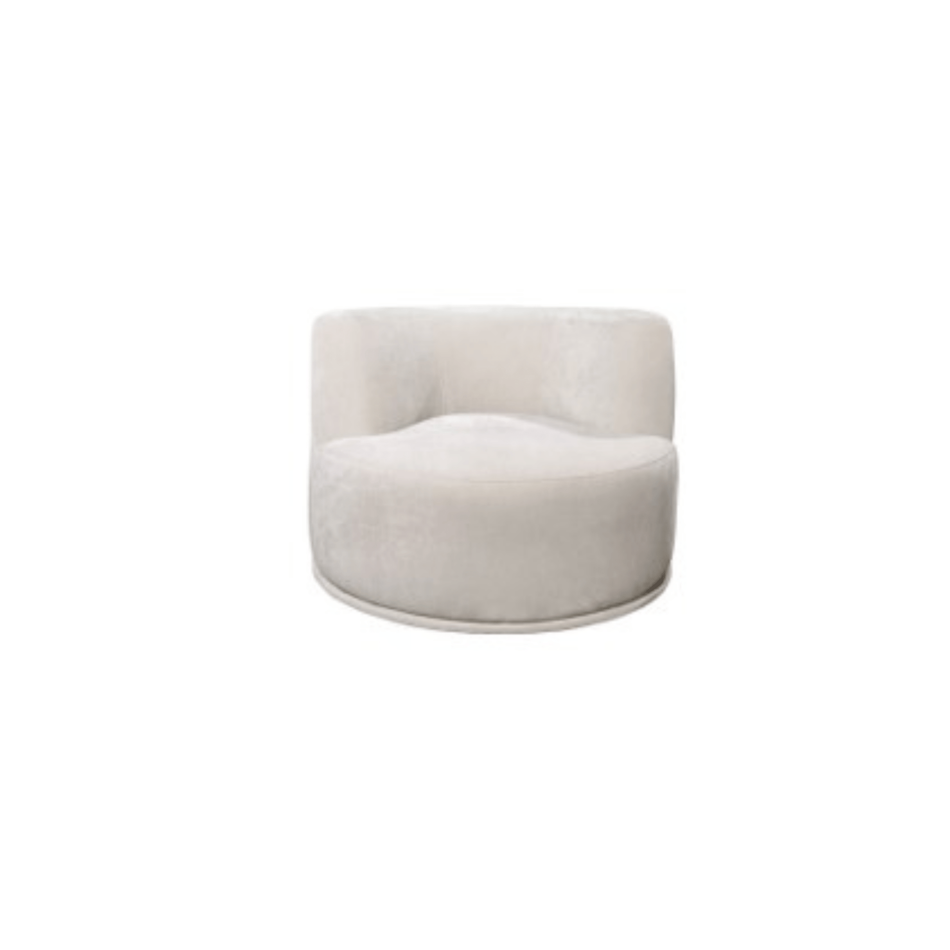 Petra Ivory Sofa With Two Swivel Ottomans Sofas & Loveseats| EHF