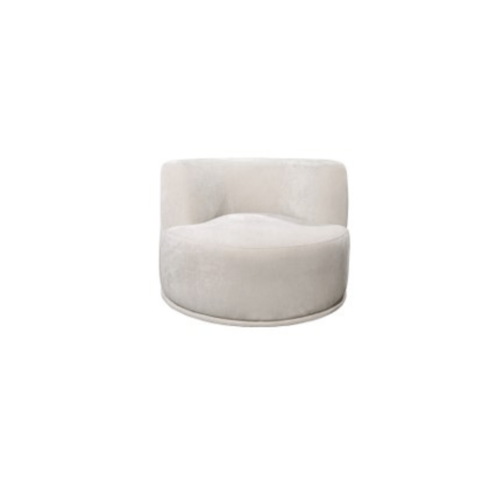 Petra Ivory Sofa With Two Swivel Ottomans Sofas & Loveseats| EHF