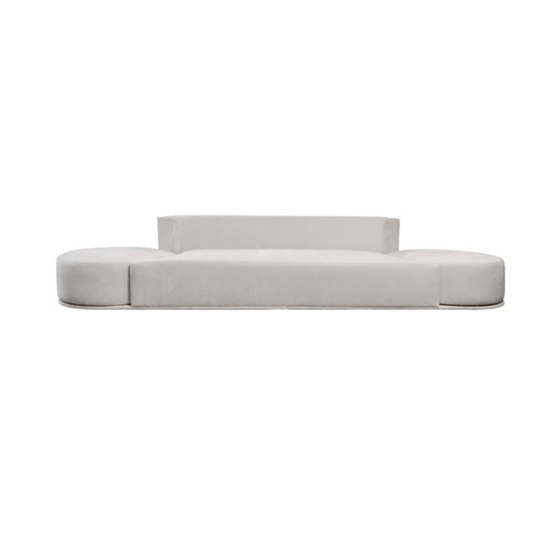 Petra Ivory Sofa With Two Swivel Ottomans Sofas & Loveseats| EHF