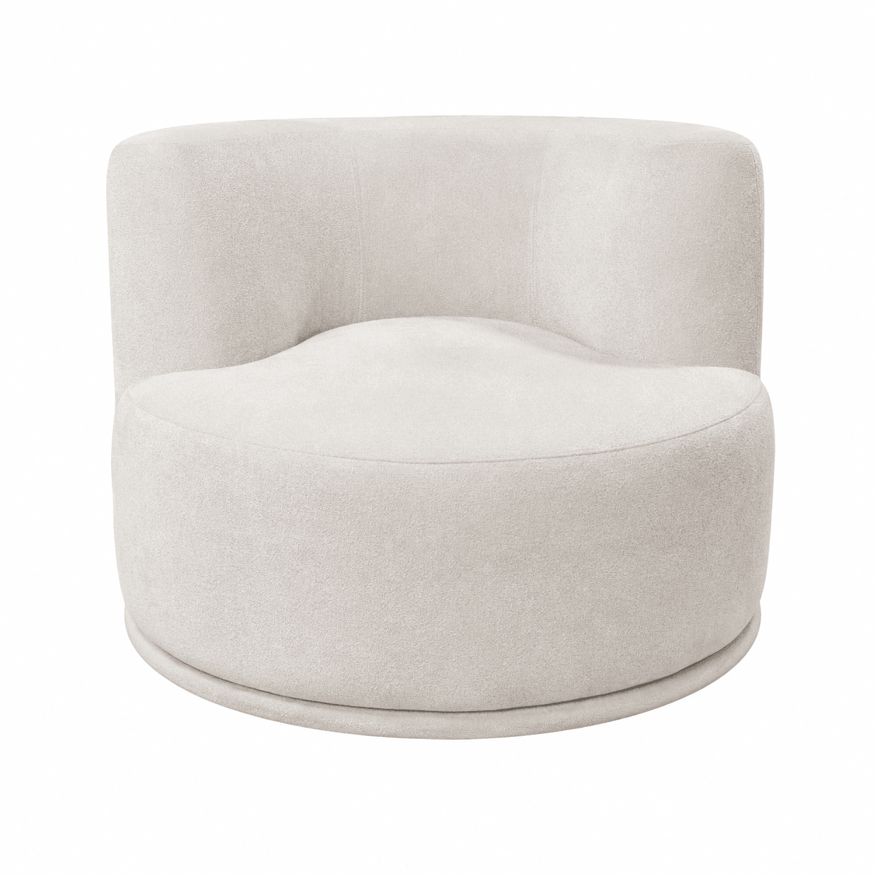 Petra Ivory Sofa With Two Swivel Ottomans Sofas & Loveseats| EHF
