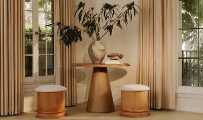 Piccolo Storage Stool Flecked Oatmeal - Al Rugaib Furniture