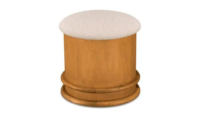 Piccolo Storage Stool Flecked Oatmeal - Al Rugaib Furniture