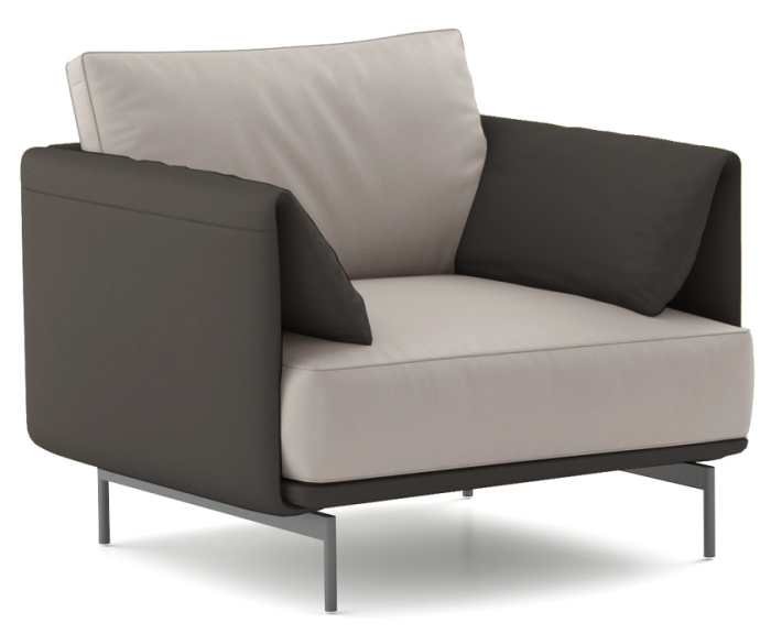 Dinay Single Leather Chair