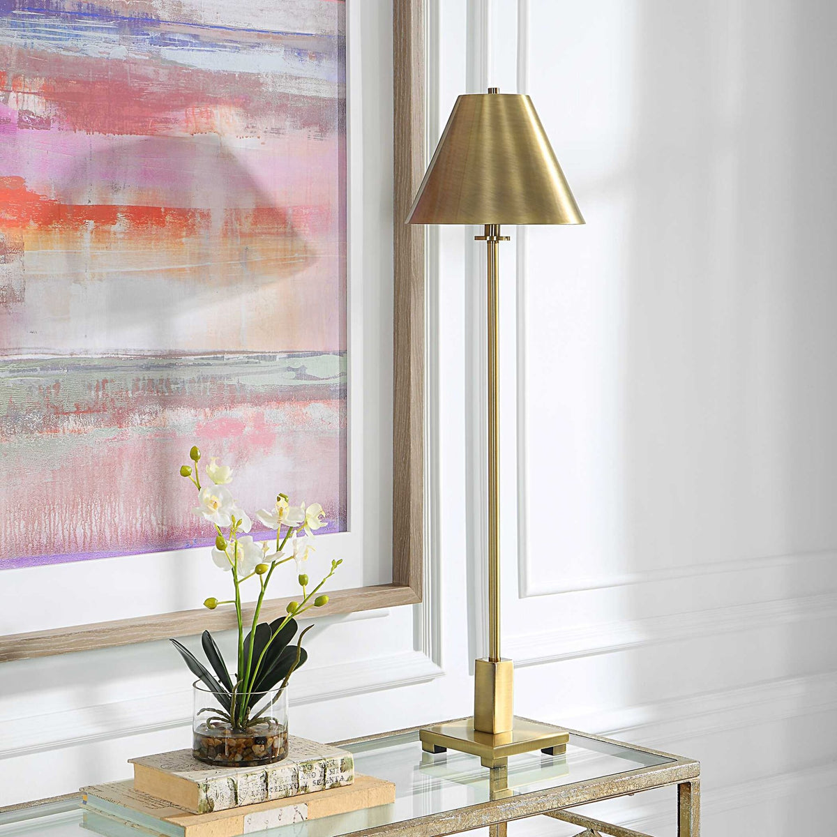 Pilot Brass Buffet Lamp Table Lamps| Uttermost