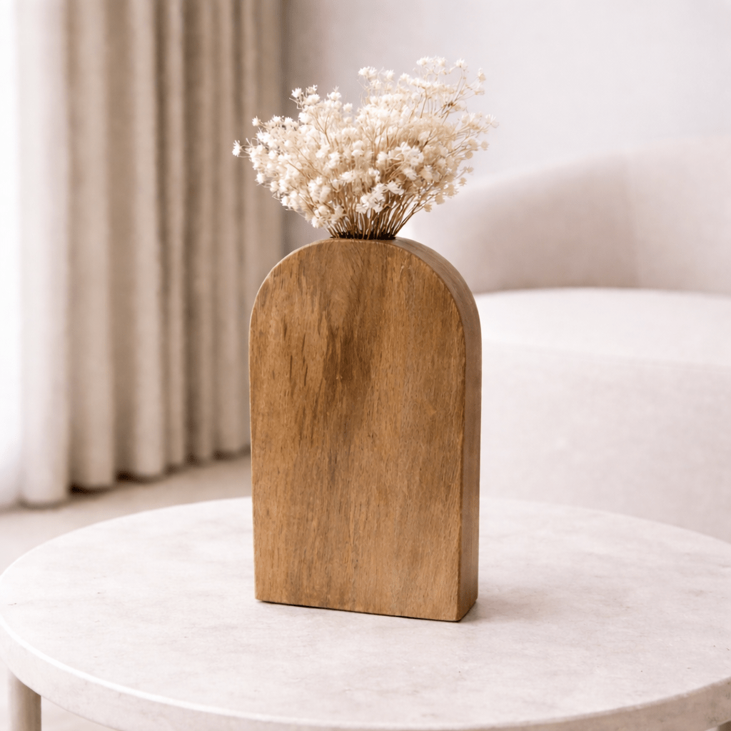 Pine Wood Vase Small Vases and Jars| Roots Furniture