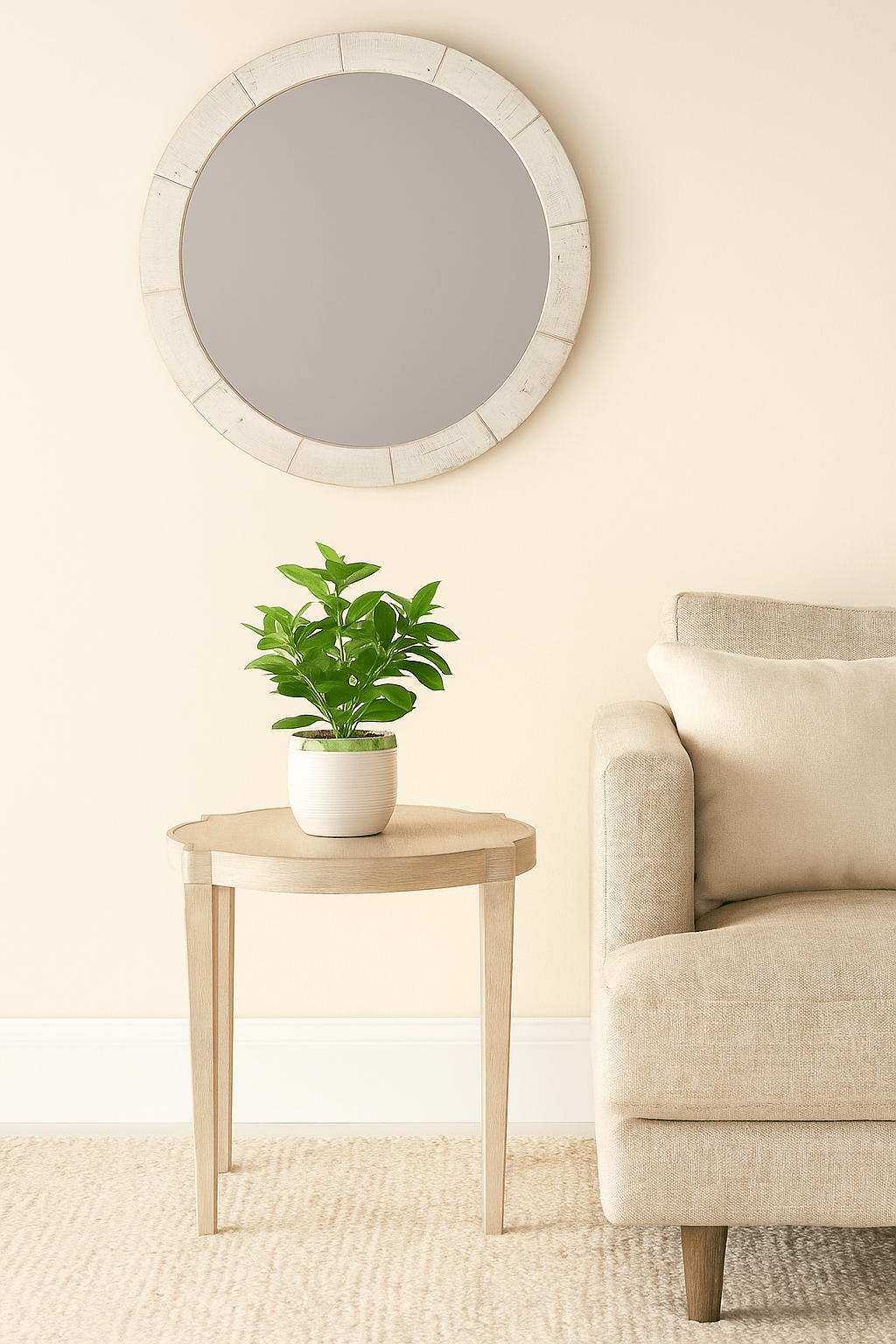 PIPER MIRROR (BRUSHED WHITE FINISH) Mirrors| Bernhardt