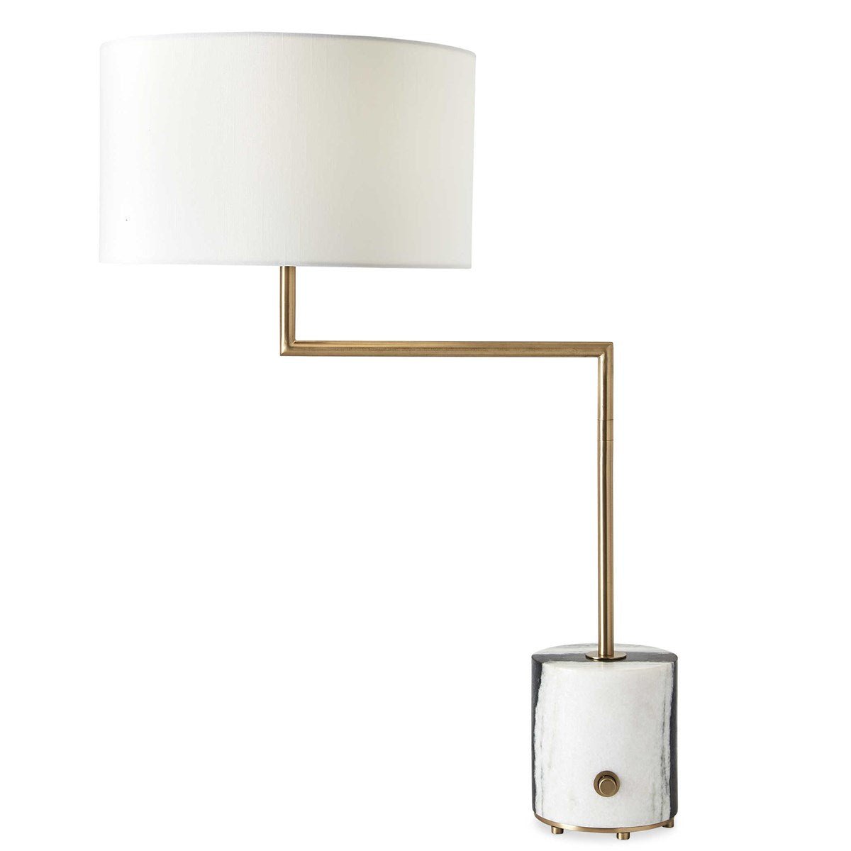 Pivot Table Lamp - Panda Marble/Brass Table Lamps| Uttermost