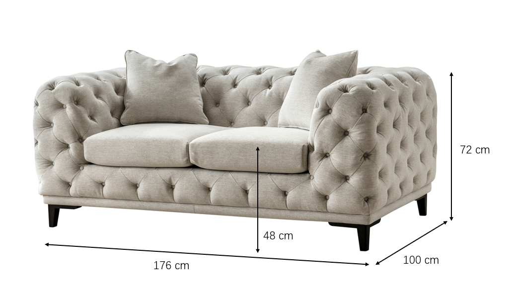Plain Tuft 2 Seater Loveseat Sofas & Loveseats| Roots Furniture