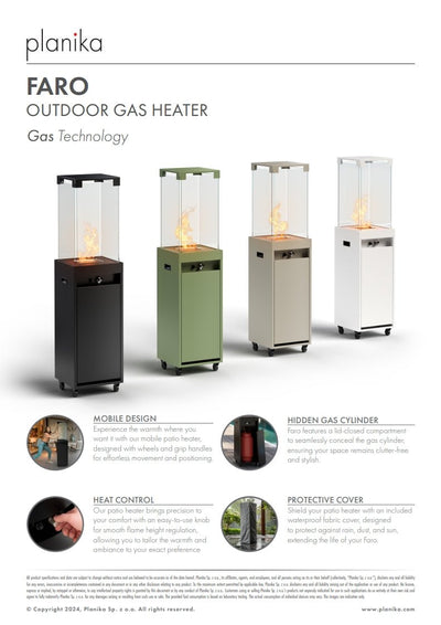 Planika Outdoor heater - Black - Al Rugaib Furniture
