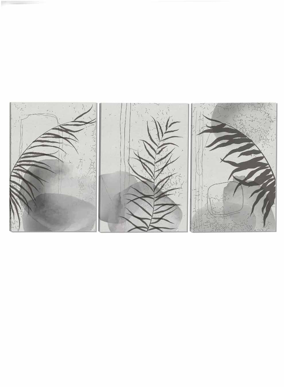 Plant Leaves Abstract Paintings(set of 3) Paintings & Pictures| LOWHA