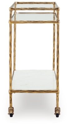 Plattfield Bar Cart Serving Carts| Ashley Homestore