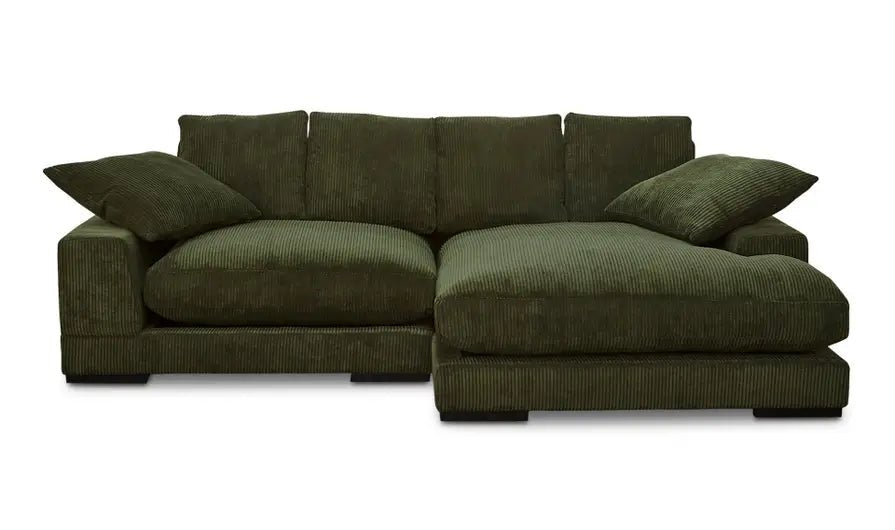 Plunge Sectional Dark Green Sectionals| Moe's Home