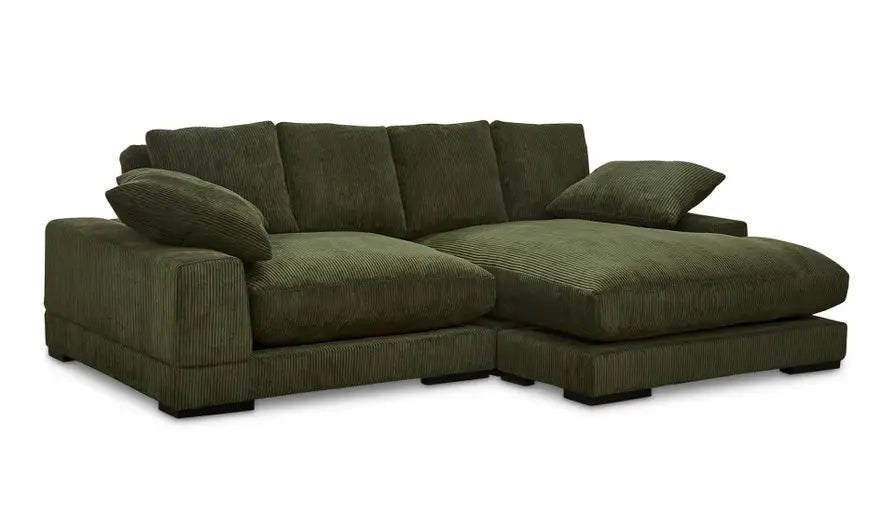 Plunge Sectional Dark Green Sectionals| Moe's Home