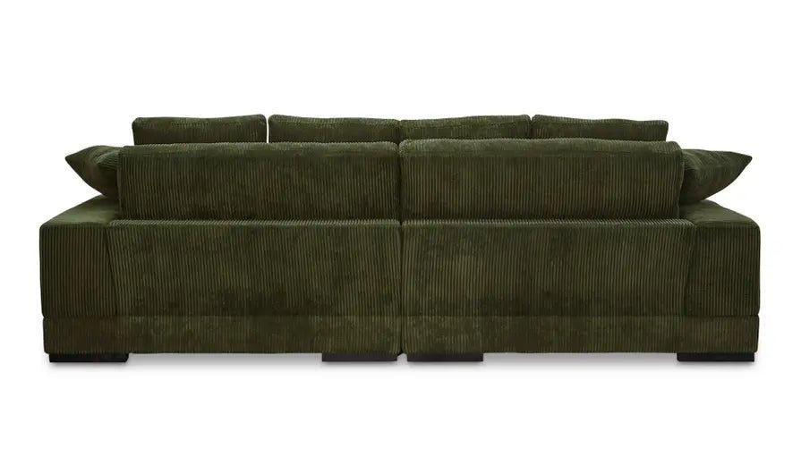 Plunge Sectional Dark Green Sectionals| Moe's Home