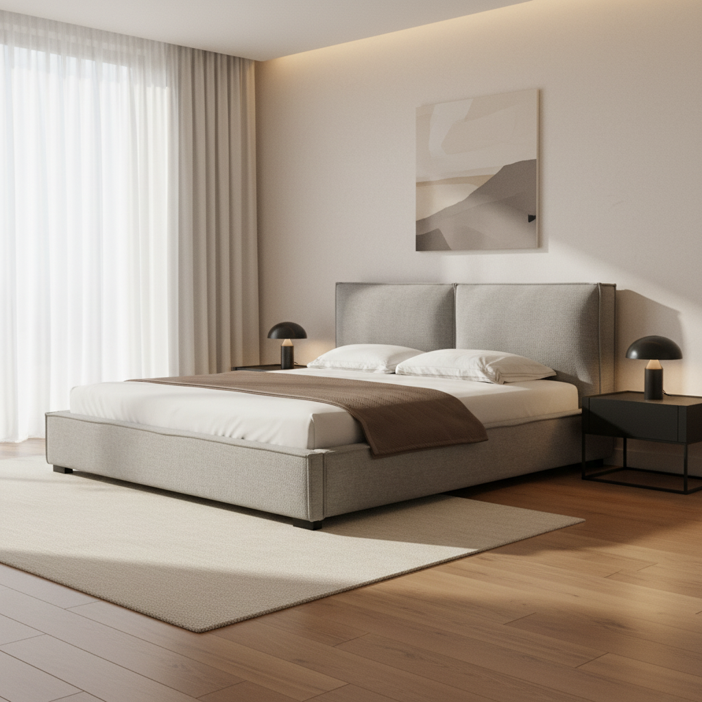 Plush Palace Grey King Bed (King/Queen) Beds| Roots Furniture