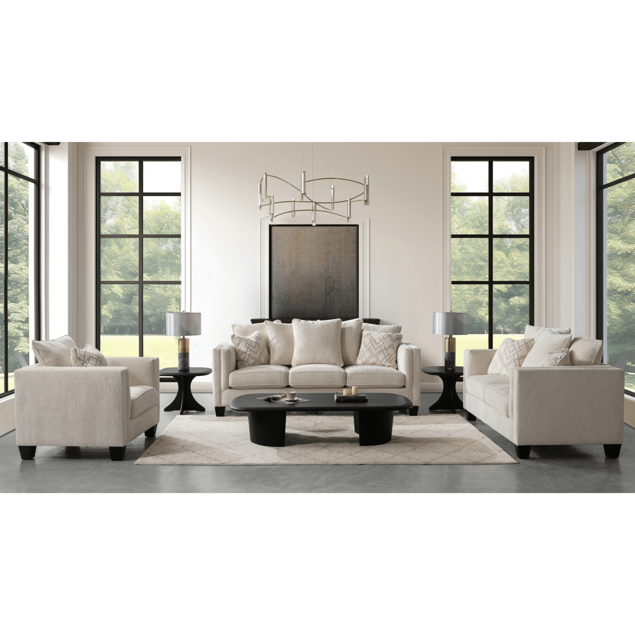 Plush Paradise Beige Sofa Set Living Room Sets| Roots Furniture
