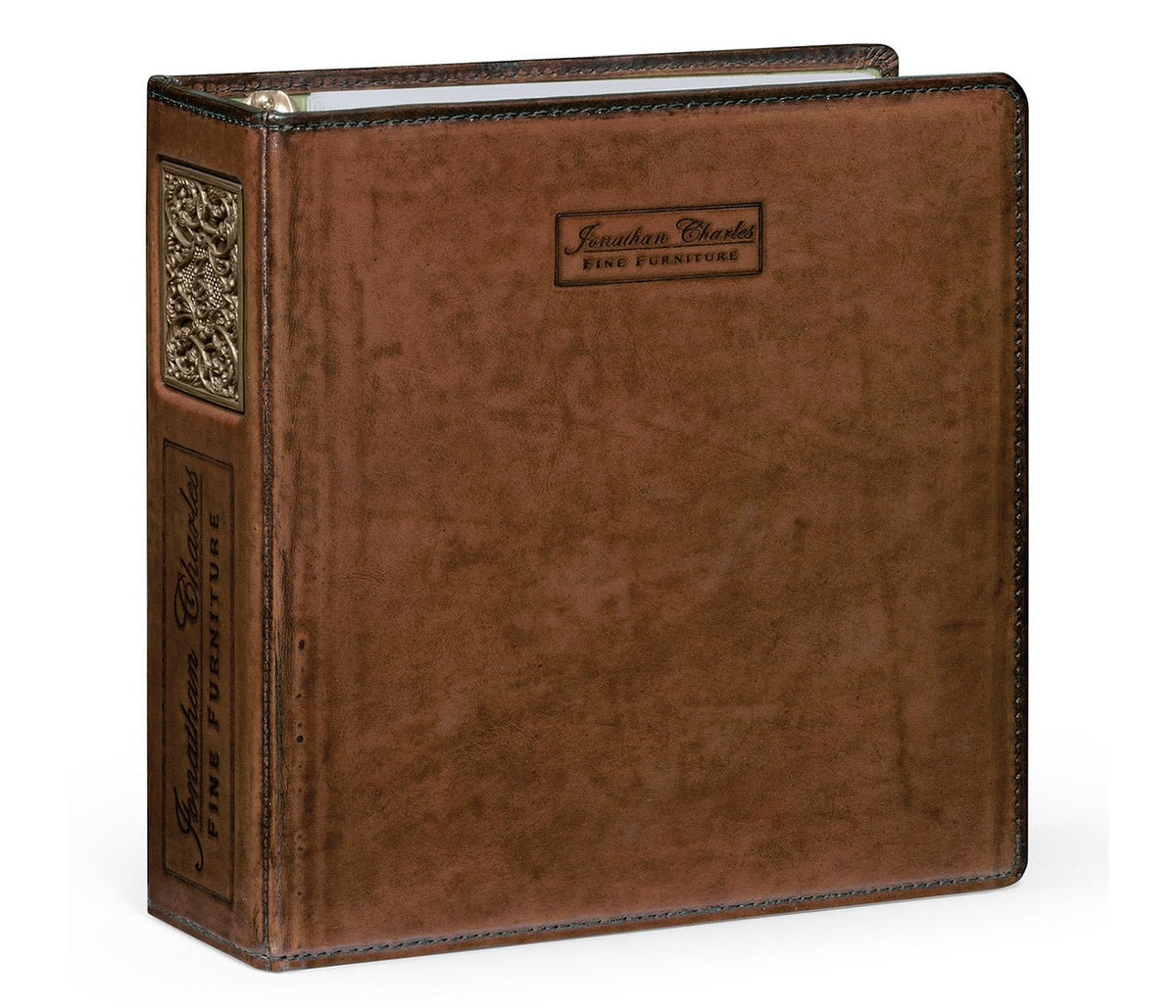 Point of Sales Collection - 3 ring leather binder (Letter) Ground Decors| Jonathan Charles