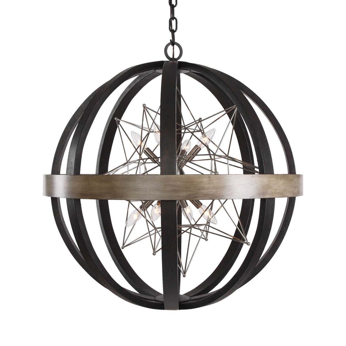 Polaris, 8 Lt Large Chandelier chandeliers| Uttermost