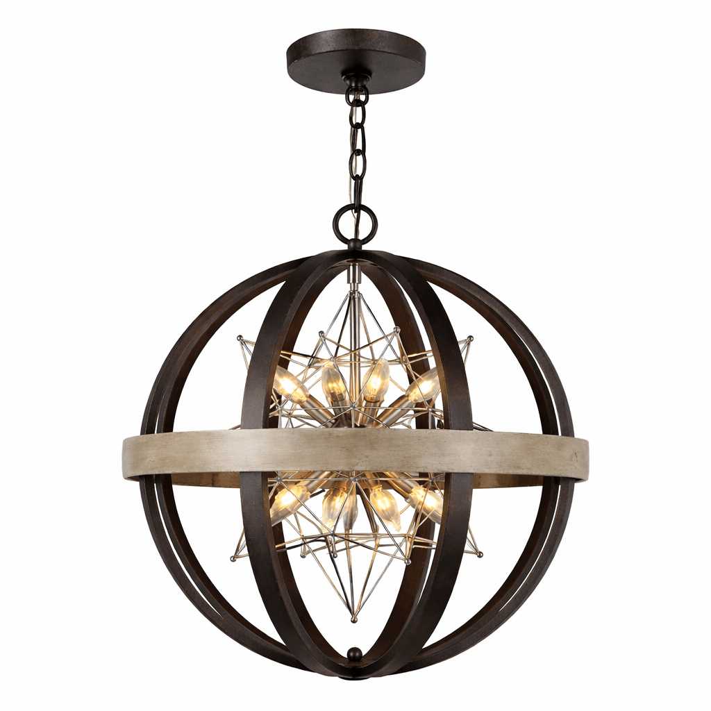 Polaris, 8 Lt. Pendant chandeliers| Uttermost