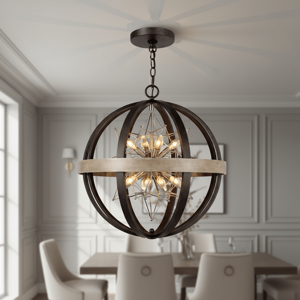 Polaris, 8 Lt. Pendant chandeliers| Uttermost