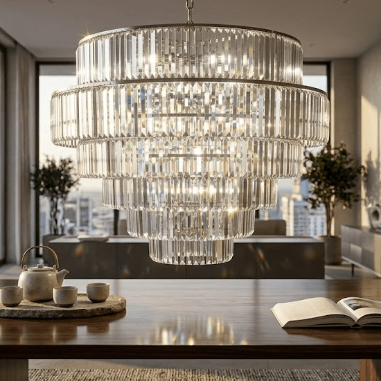 Polaris Crystallin Chandelier chandeliers| Uttermost