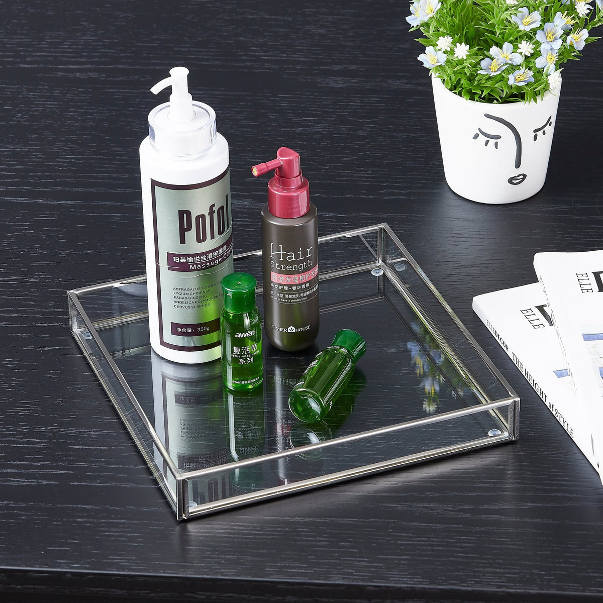 Polished Nickel Tray LS-Y003 Accent & End Tables| Roots Furniture