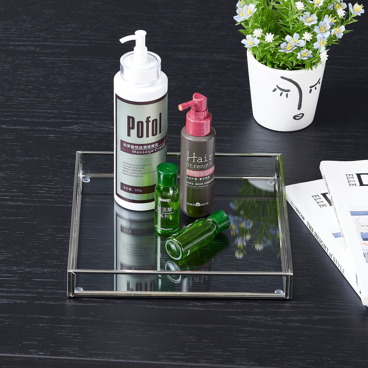 Polished Nickel Tray LS-Y003 Accent & End Tables| Roots Furniture