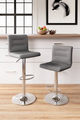 Pollzen Bar Height Bar Stool Stools| Ashley Homestore