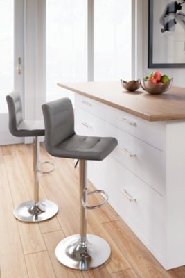 Pollzen Bar Height Bar Stool Stools| Ashley Homestore