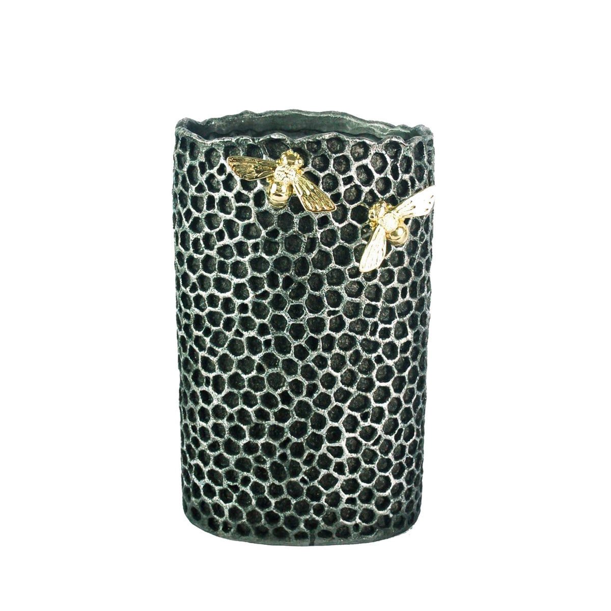 POLYRESIN HONEYCOMB FLOWER VAE Vases and Jars| Sagebrook Home