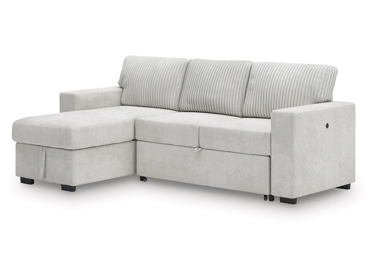 Poppleton 2-Piece Sectional with Pop Up Sleeper and Chaise Sectionals| Ashley Homestore