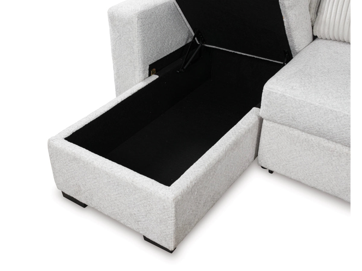 Poppleton 2-Piece Sectional with Pop Up Sleeper and Chaise Sectionals| Ashley Homestore