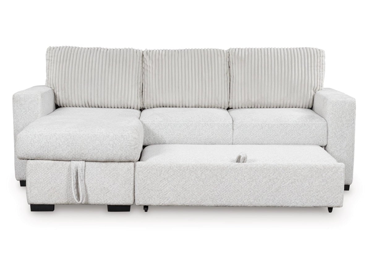 Poppleton 2-Piece Sectional with Pop Up Sleeper and Chaise Sectionals| Ashley Homestore