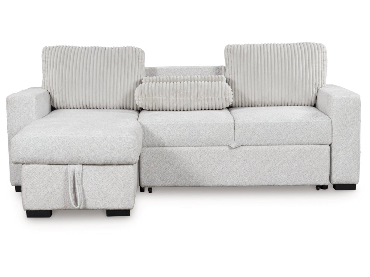 Poppleton 2-Piece Sectional with Pop Up Sleeper and Chaise Sectionals| Ashley Homestore