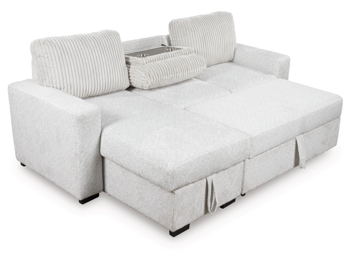 Poppleton 2-Piece Sectional with Pop Up Sleeper and Chaise Sectionals| Ashley Homestore