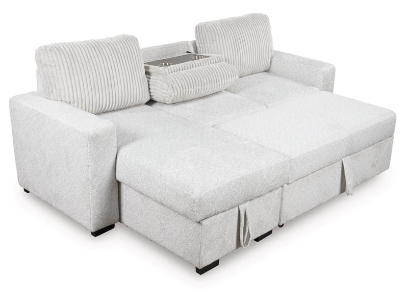 Poppleton 2 - Piece Sectional with Pop Up Sleeper and Chaise - Al Rugaib Furniture