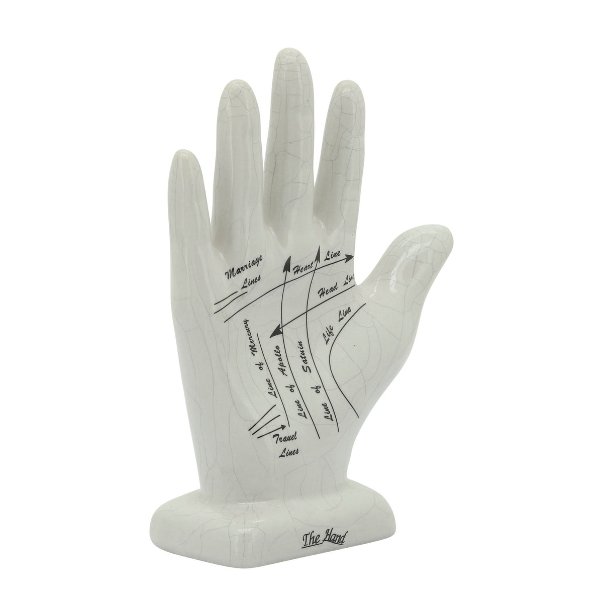 Porcelain, 8" Palmistry Hand Deco, White Table Decors| Sagebrook Home