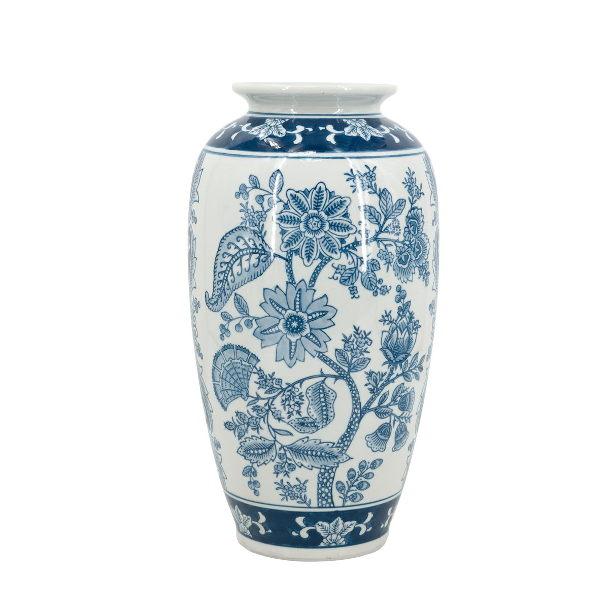 Porcelain Blue And White Vase Vases and Jars| Roots Furniture