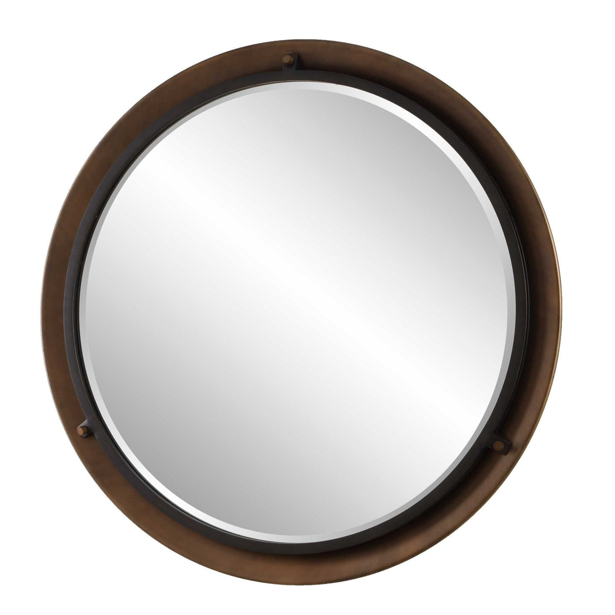 Porthole Bronze Round Mirror Mirrors| Uttermost