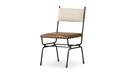 Posta Dining Chair Brown Leather - Al Rugaib Furniture