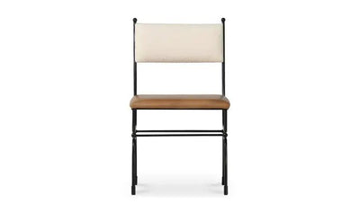 Posta Dining Chair Brown Leather - Al Rugaib Furniture