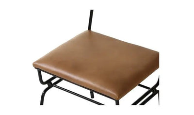 Posta Dining Chair Brown Leather - Al Rugaib Furniture