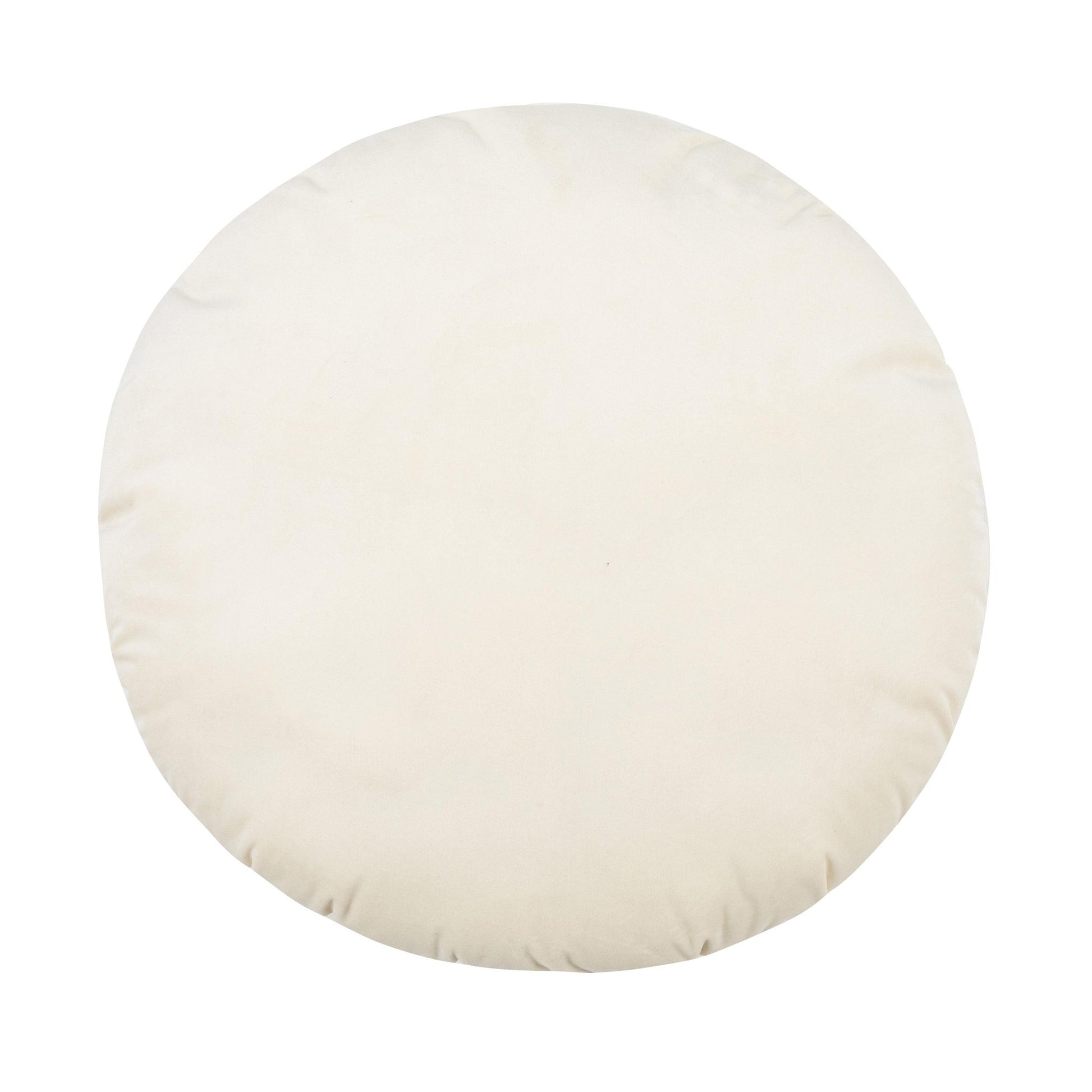 Potter 20" Cream Velvet Pillow Pillows| TOV