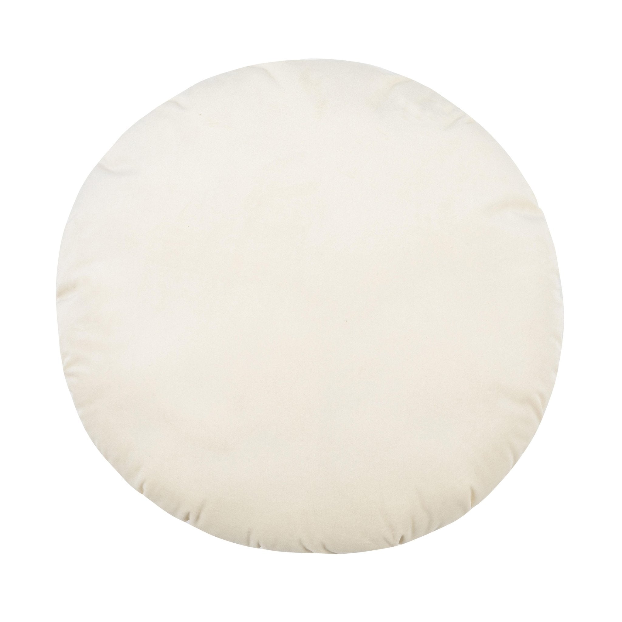 Potter 20" Cream Velvet Pillow Pillows| TOV