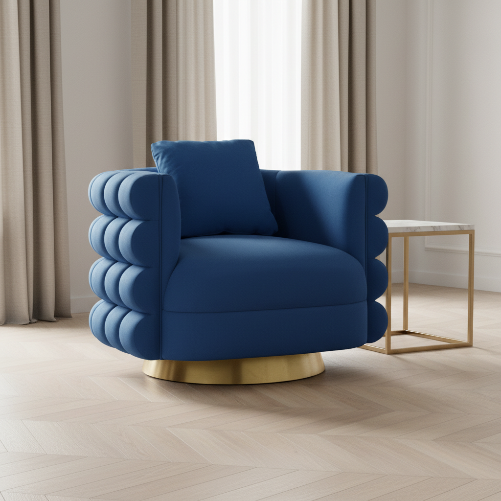 Power Blue Chair Roots Furniture