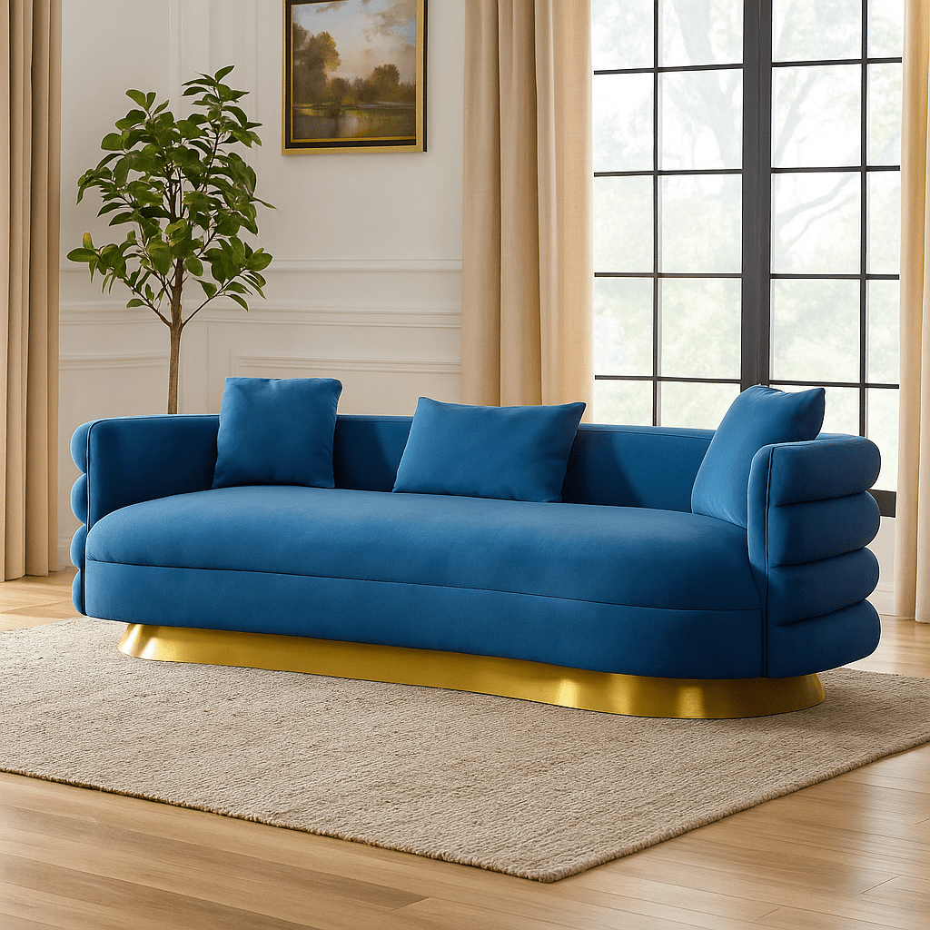 Power Blue Sofa (250cm) Sofas & Loveseats| Roots Furniture