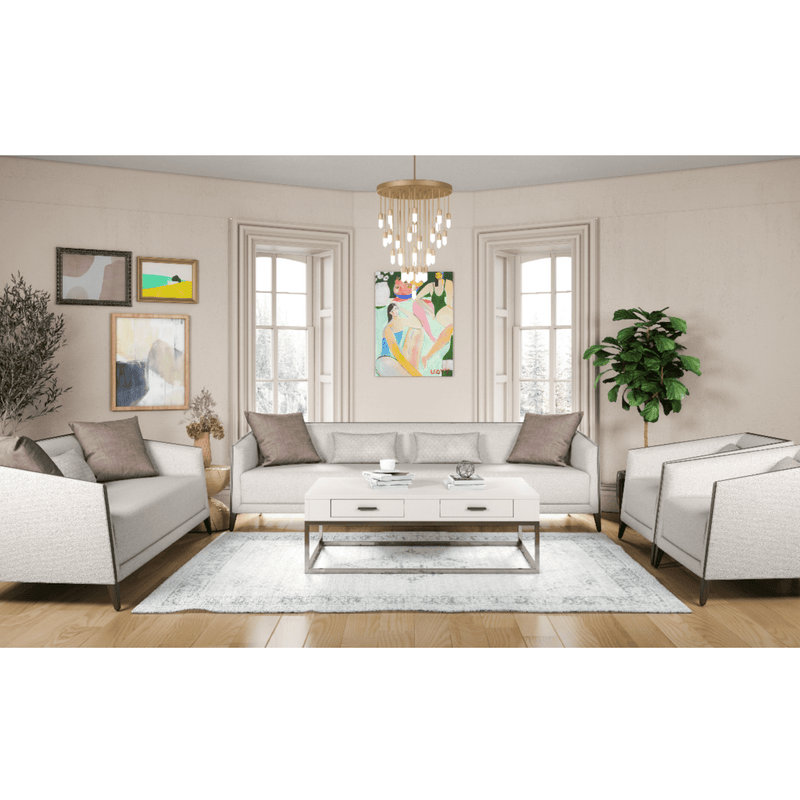 Prestige Cream Living Room Set - Al Rugaib Furniture