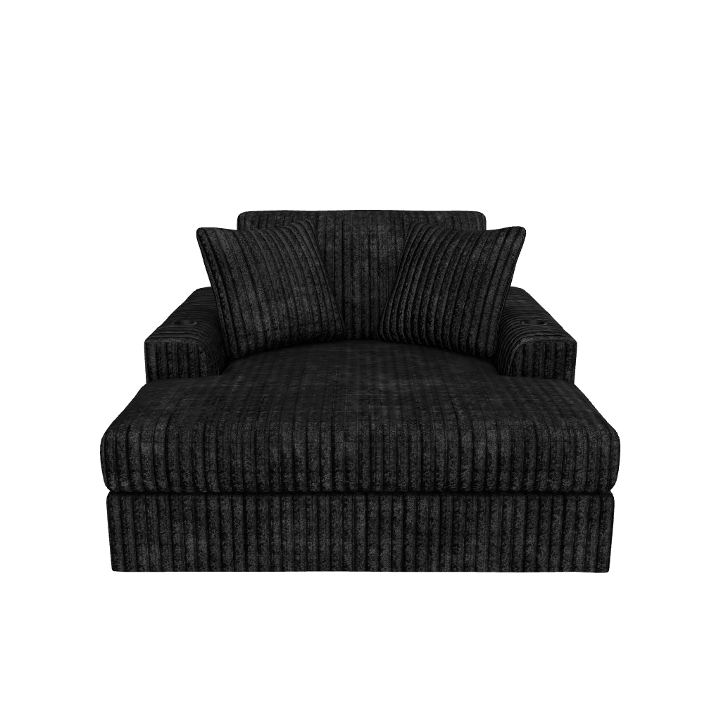 Midnight-Madness Oversized Chaise